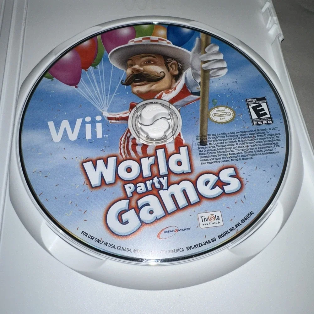 World Party Games (Nintendo Wii, 2009) Complete CIB Excellent Condition